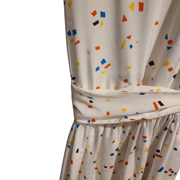Vintage Liz Claiborne Confetti Petal Sleeve Dress - Picture 8 of 10